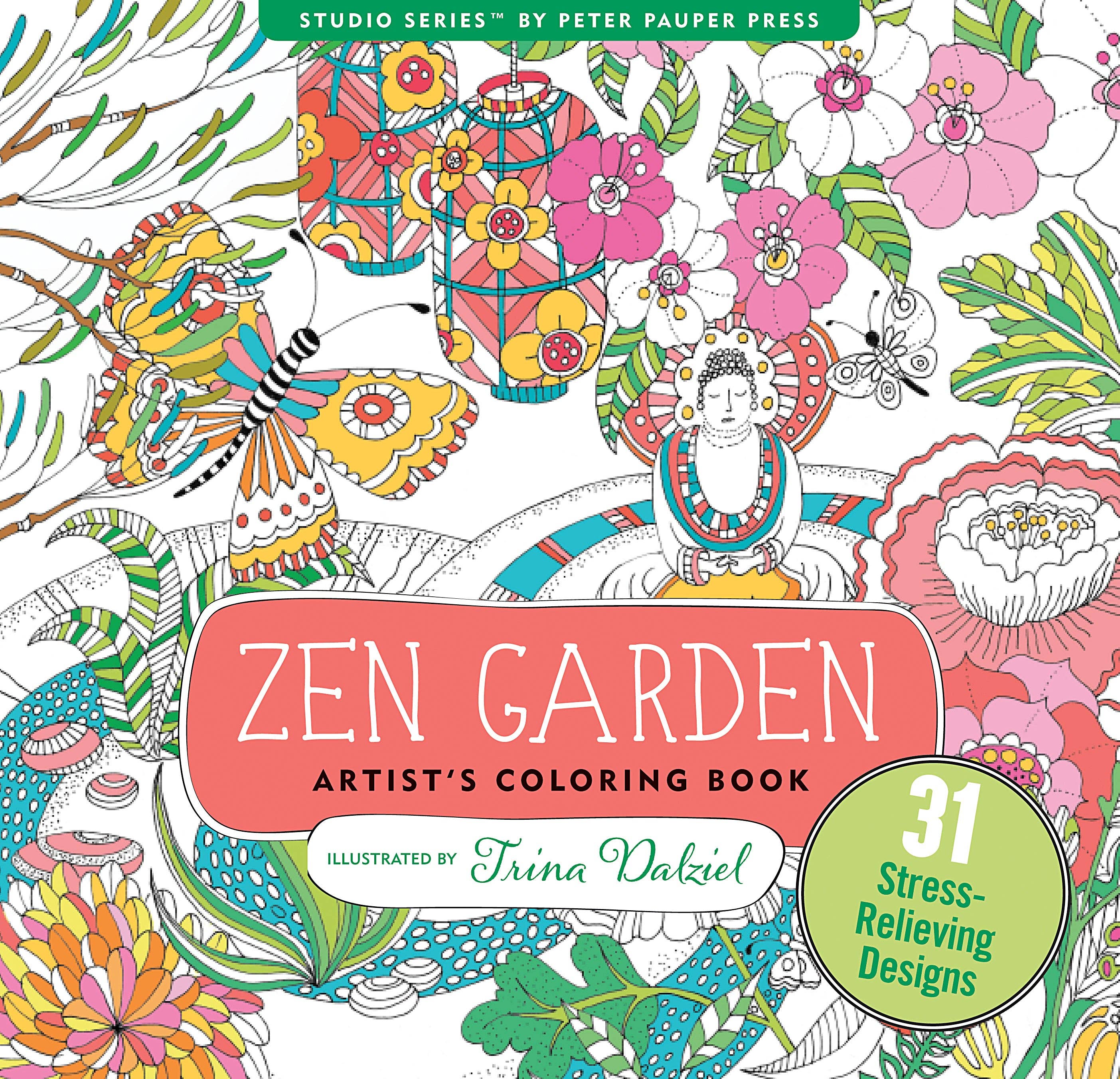 Zen Garden Artist's Coloring Book