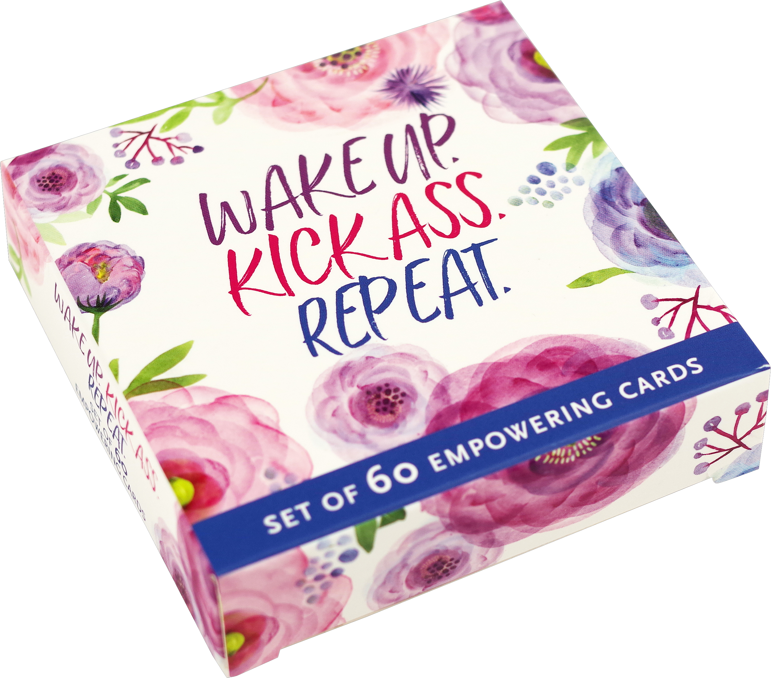 Wake Up, Kick Ass, Repeat. (Set of 60 Empowering Cards)