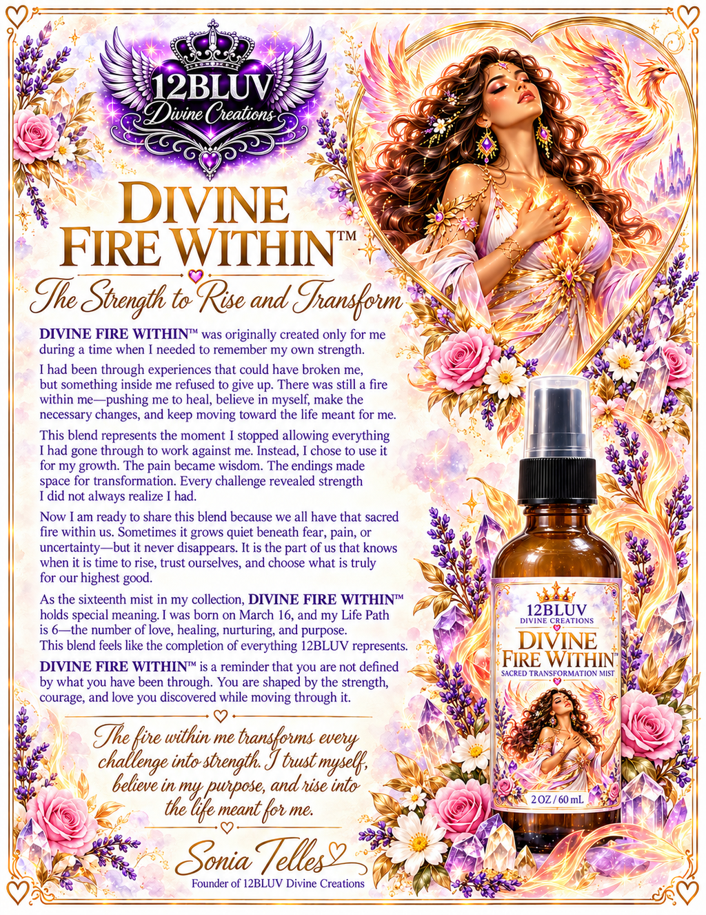 DIVINE FIRE WITHIN™ Sacred Transformation Mist