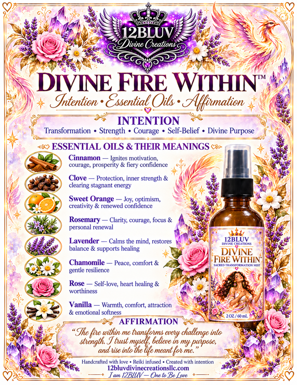 DIVINE FIRE WITHIN™ Sacred Transformation Mist