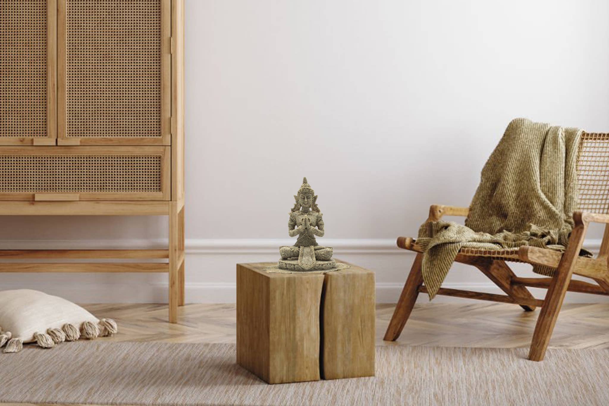 Sandstone Thai Buddhas - Set of 3